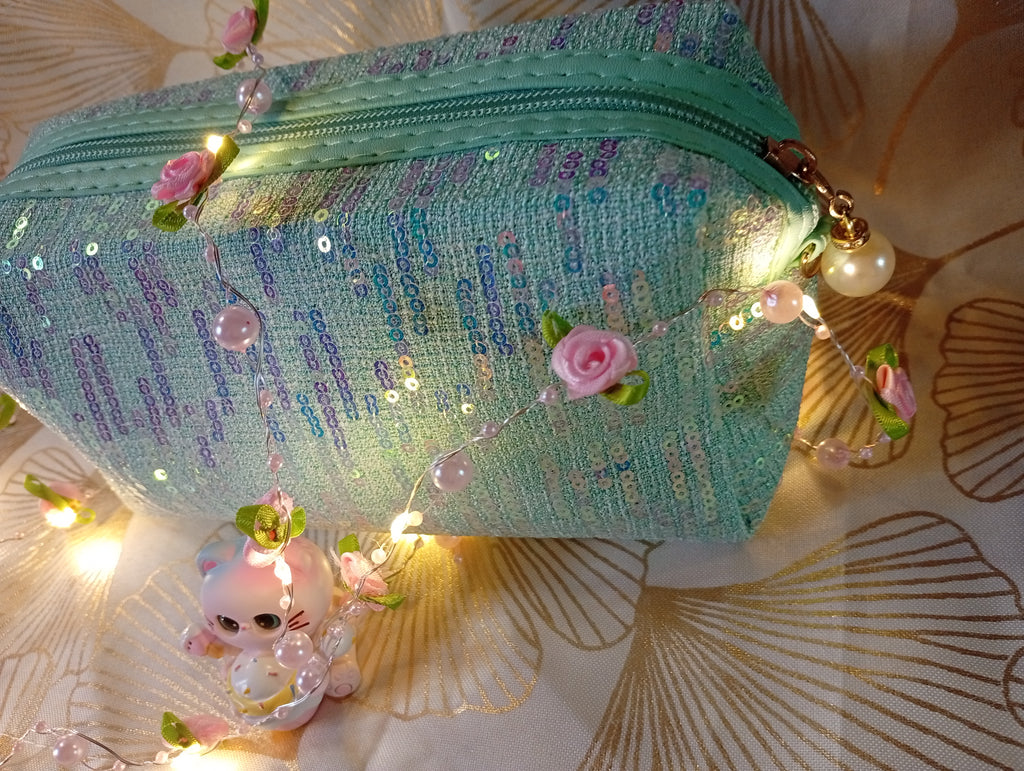 Trousse avec sequins