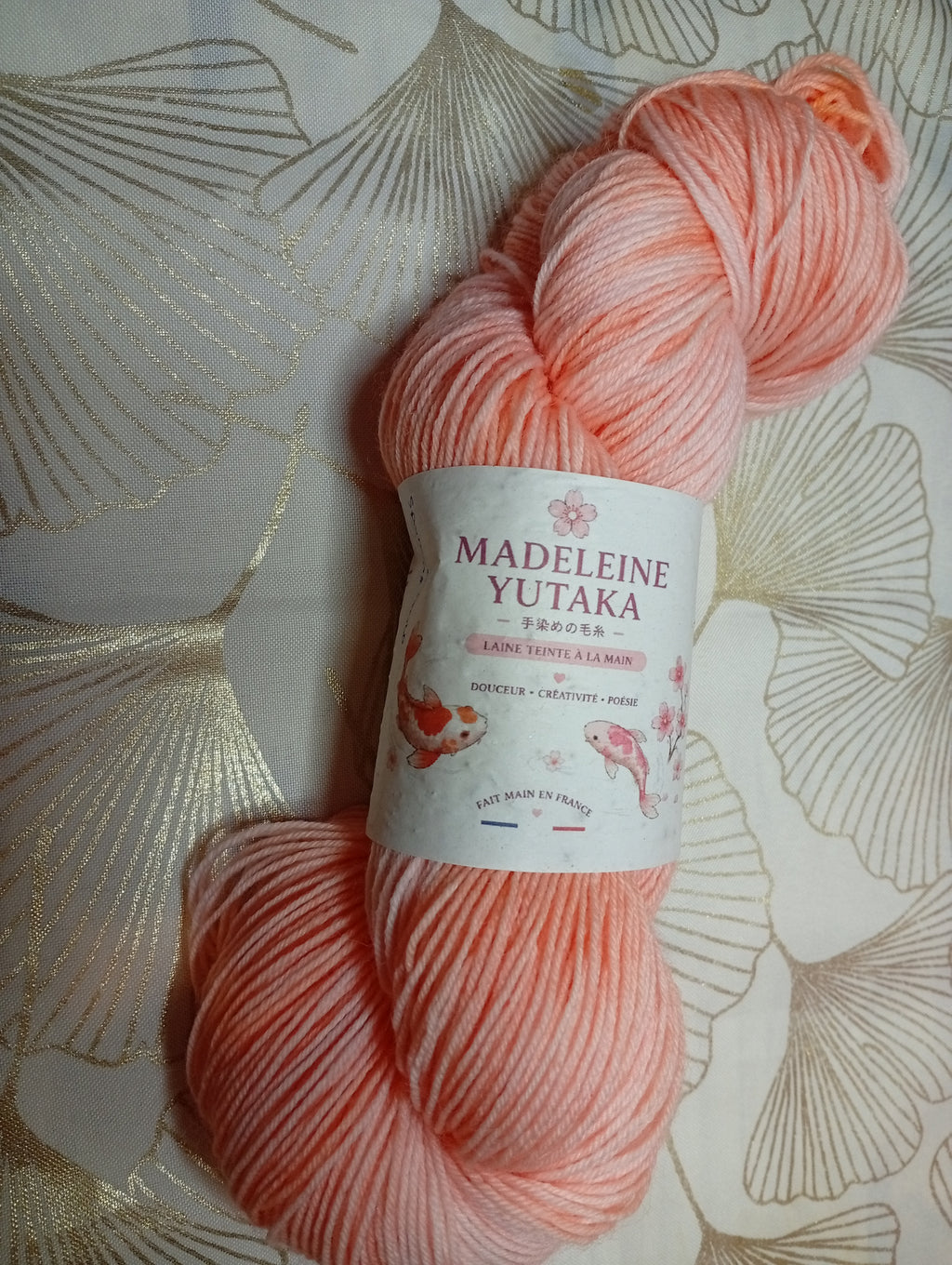 Mandarine ( laine à speckles néons )
